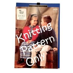 New King Cole 2572 Merino Anti-Tickle Child Round Cardigan Knitting Pattern